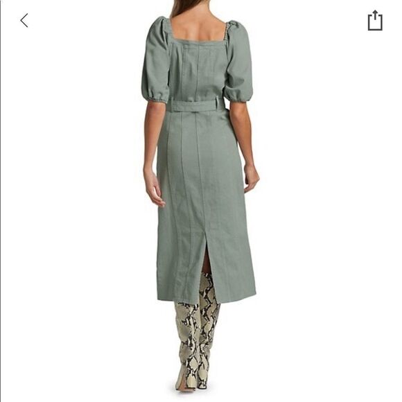 Gestuz Bellio Puff Sleeve Midi Dress - Picture 6 of 9